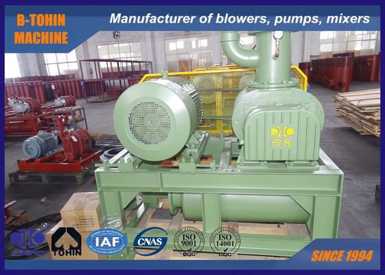 4" Negative Pressure Air 41.09m3/min -70KPA 75KW Root Blower Pump